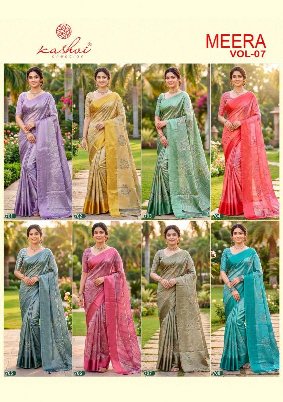 Kashvi meera vol 7 saree prices and discounts available